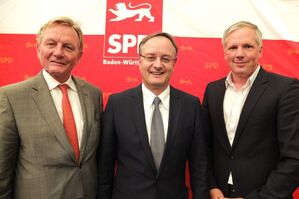 Claus Schmiedel, Andreas Stoch und Lars Barteit